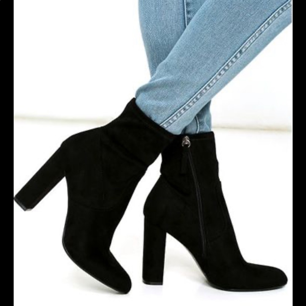 Steve Madden Edit  Suede High Heel Mid-Calf Boots